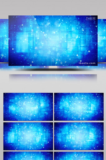 蓝色科技数据粒子数据互联网背景视频素材图片