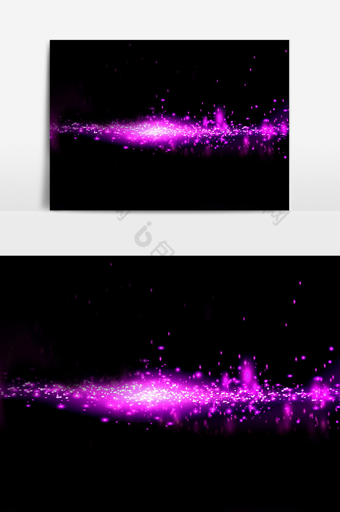 紫色炫光元素耀斑元素图片