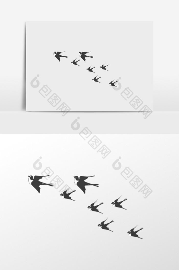 燕子群插画图片图片