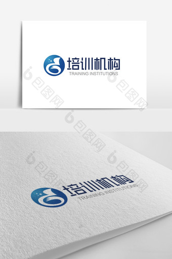 大气时尚d字母培训机构logo标志图片