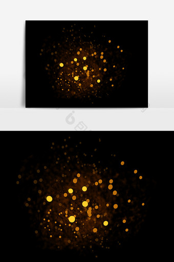 圆形光点效果设计元素图片