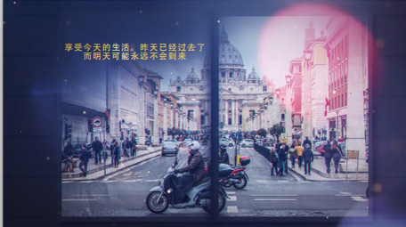 光斑中值得珍藏的记忆书本<strong>图文</strong>相册AE模板