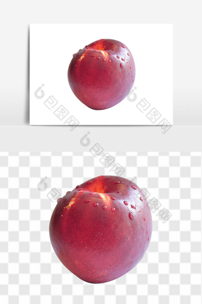 红苹果带水苹果图片