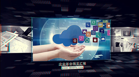 大气企业年会工作汇报图文介绍AE模板