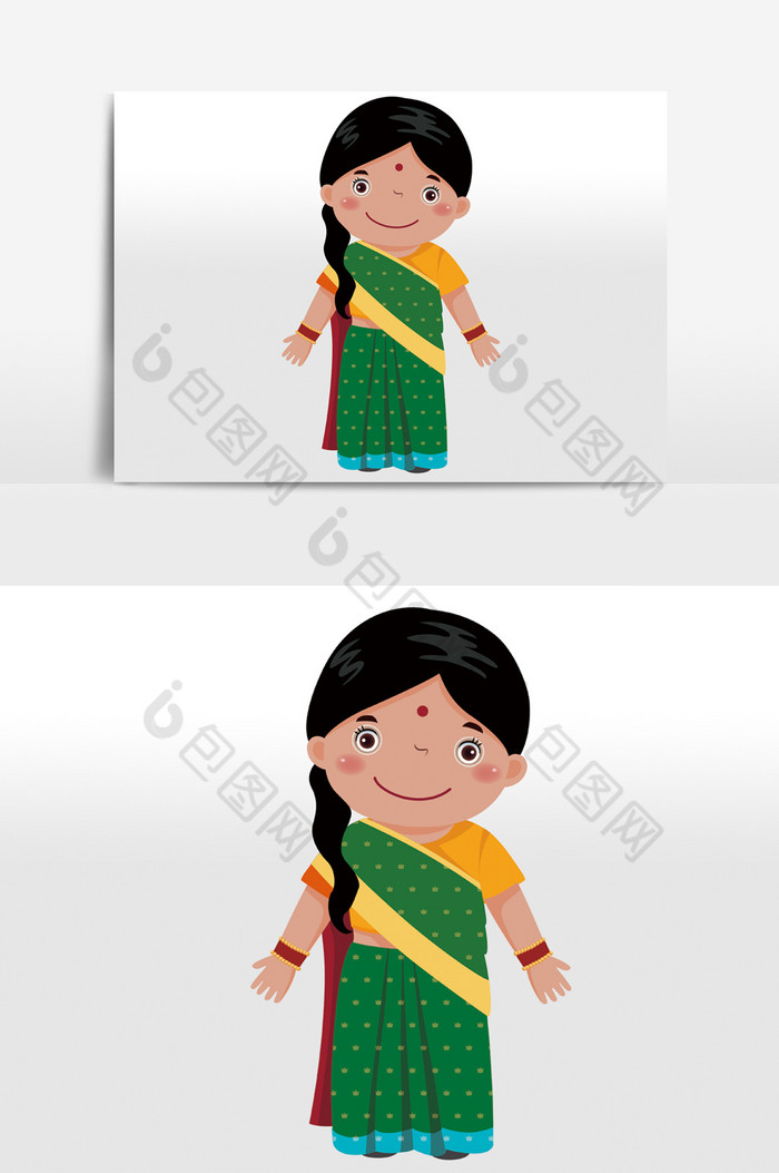 印度旅游女孩服饰图片图片