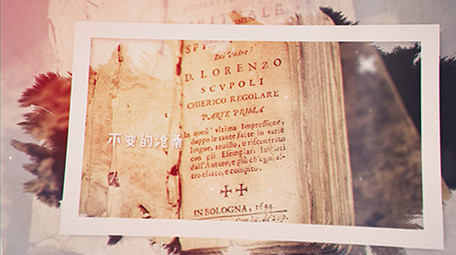 水墨不变的沧桑回忆图文展示AE模板