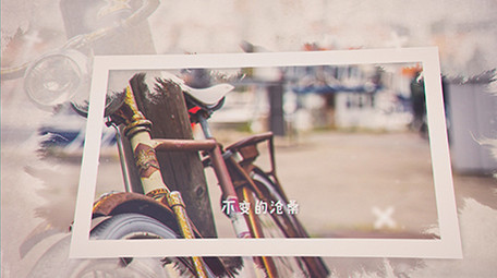 水墨不变的沧桑回忆图文展示AE模板