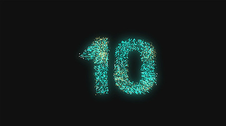 粒子线条年会晚会倒计时倒数AE模板