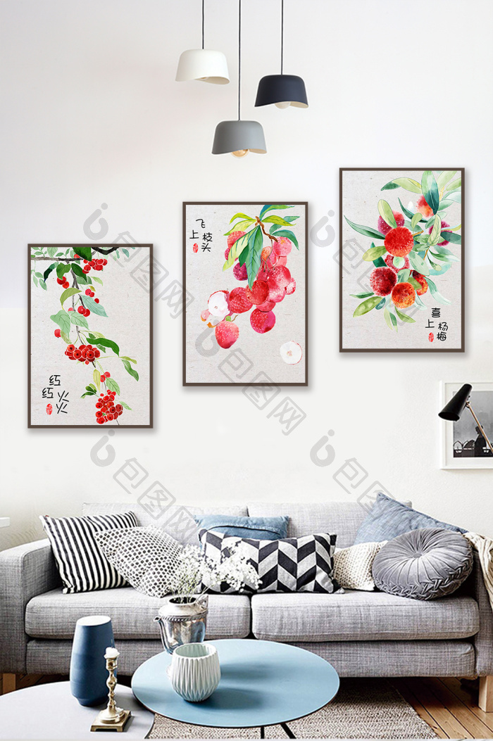 水果装饰画手绘图片,水果线描装饰画图片,装饰画图片大全手绘(第4页)_大山谷图库