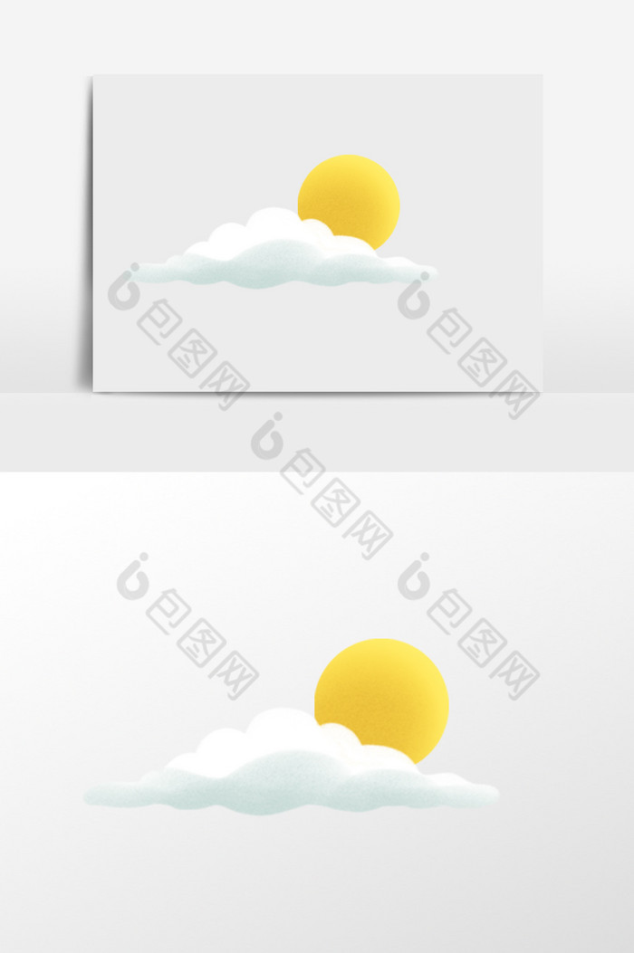 云遮太阳插画图片图片