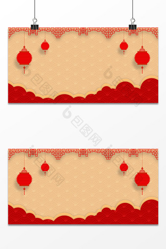 红色喜庆中国风节日背景展板设计图片