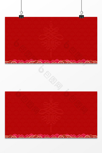 福寿康宁红色中国风背景展板设计图片