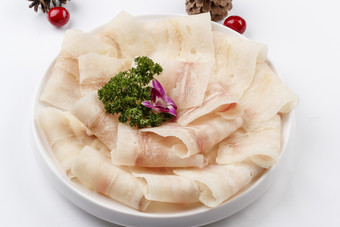 高档火锅料理食材鳕鱼片