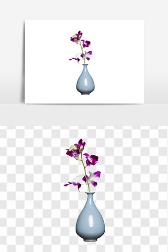 创意瓷器摆件装饰性花瓶元素图片