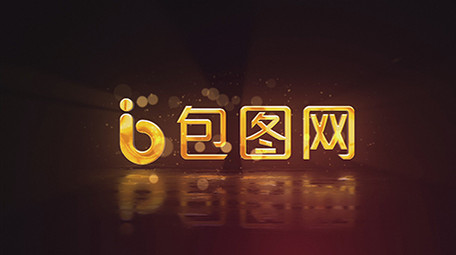 唯美金色文字出现片头AE模板