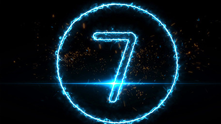 震撼蓝色光效粒子10s大气倒计时