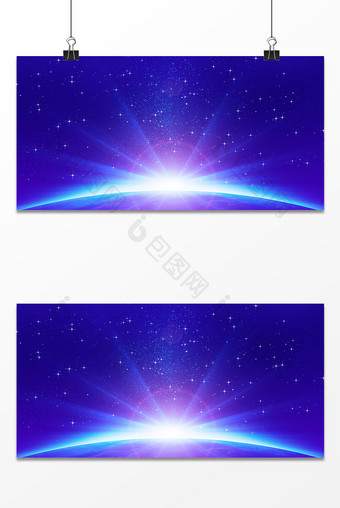 梦幻星空星光蓝色设计背景图片