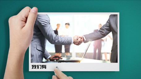 粉笔手写的企业商务图文展示动画AE模板