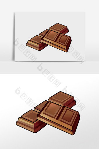 手绘美味零食巧克力插画元素图片