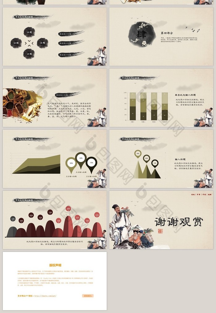 中医传承精髓文化简介ppt模板