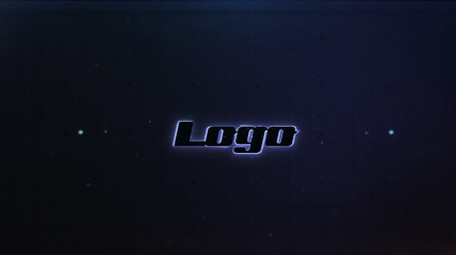 失真图形动画LOGO片头科技宣传AE模板