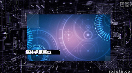 数字空间科技商务图文视频展示AE模板