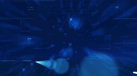 蓝色企业销售科技信息数据展示AE模板