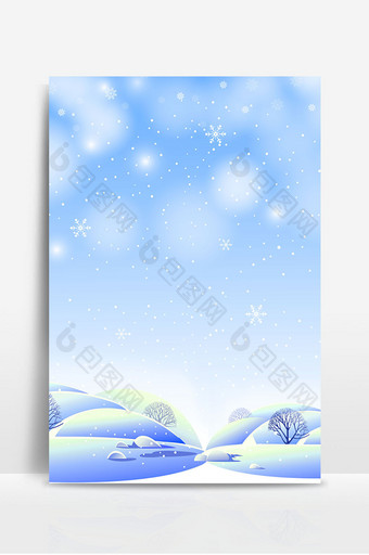 冬天背景设计雪景图片