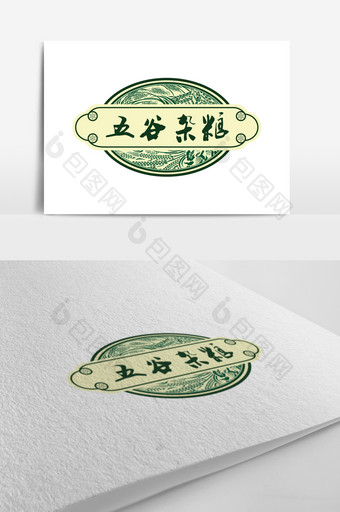 创意传统五谷杂粮图形logo设计图片