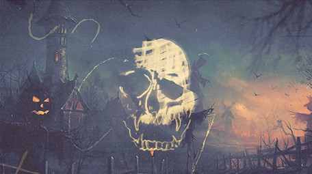 惊悚万圣节狂欢夜AE模板