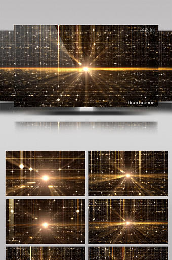 金色粒子空间穿梭颁奖舞台背景素材图片