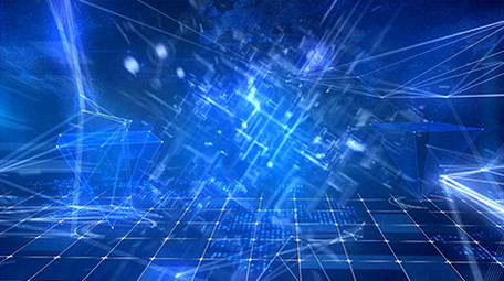 蓝色智能科技数据信息字幕展示AE模板