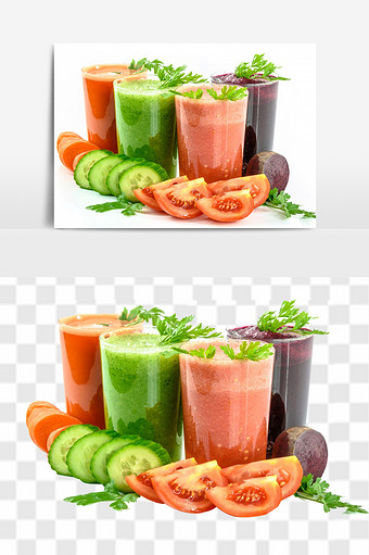 果汁番茄黄瓜图片