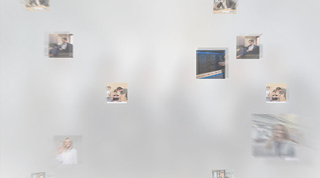 多张图片飞入汇聚企业LOGO片头AE模板