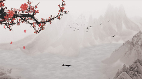 中国风水墨动态背景视频