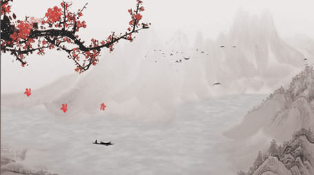 中国风水墨动态背景视频