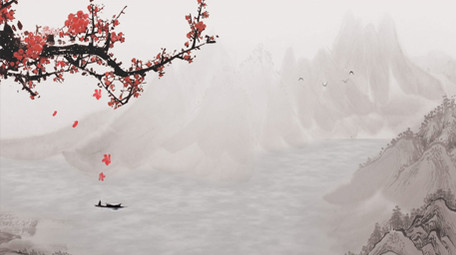 中国风水墨动态背景视频