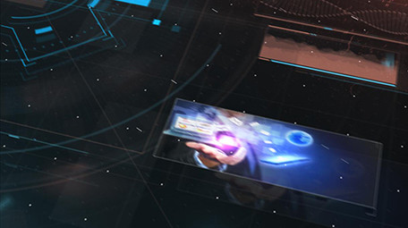 高科技信息数据科技图文展示栏目包装