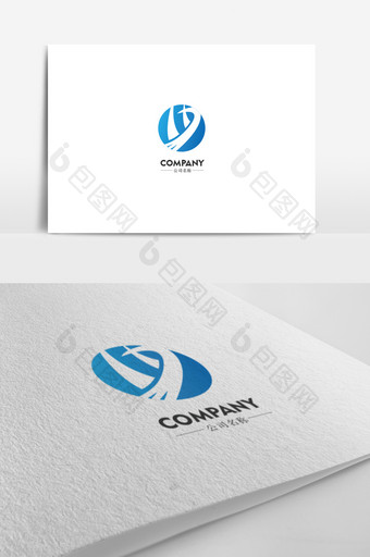 大气字母变形企业标志logo设计图片