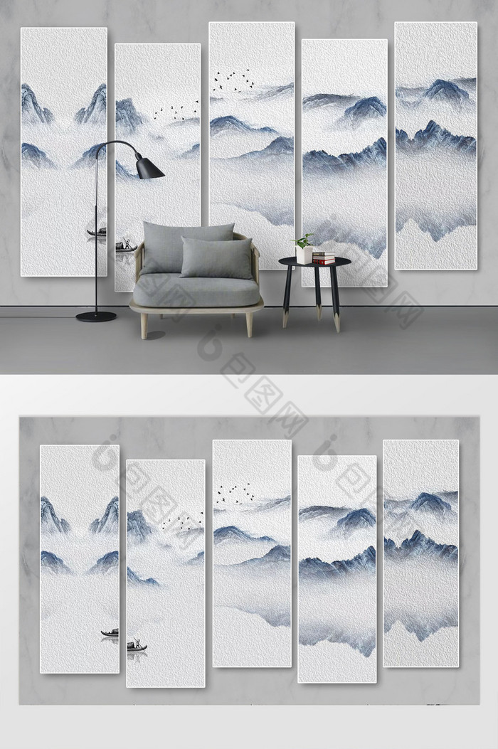 个性创意中国风中式背景墙图片