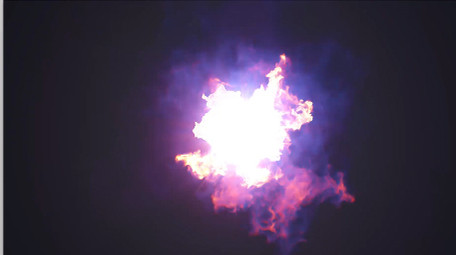 熊熊火焰爆炸揭示出logo片头AE模板