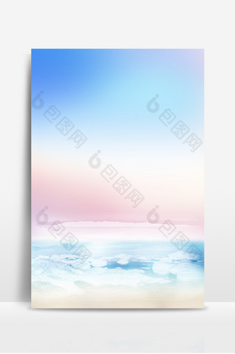 大海梦幻冰川背景图片