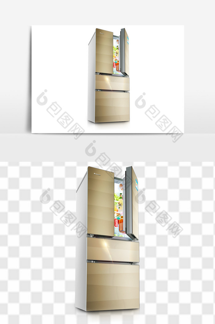 高档柜式电冰箱图图片图片