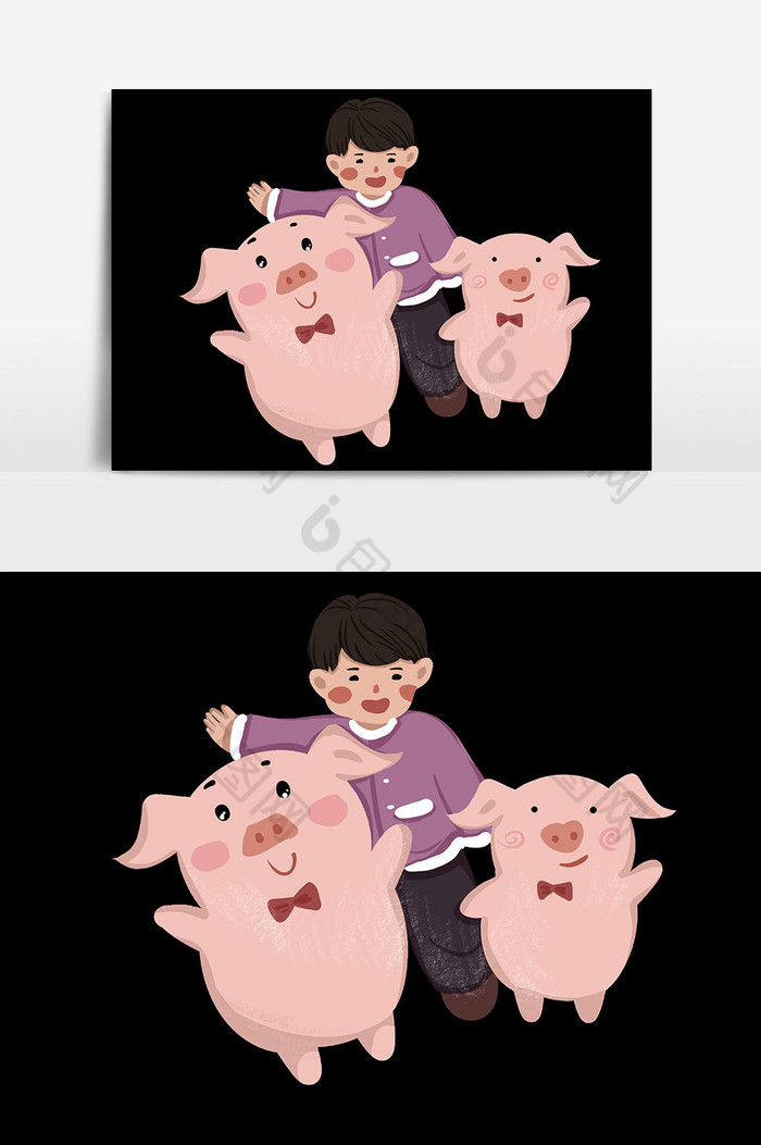 小猪一家人元图片图片