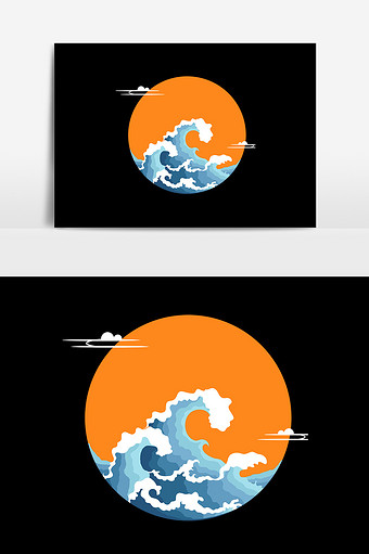 海浪背景
