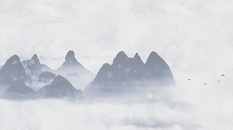 唯美中国水墨风立冬片头AE模板