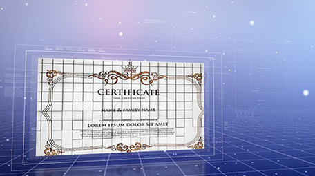简洁科技商务企业证书图文展示AE模板
