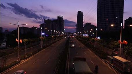 城市车流夜景延时摄影摄像