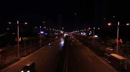 城市车流夜景延时摄影摄像