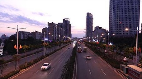 城市车流夜景延时摄影摄像